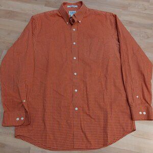 L.L.Bean Men Size M Plaid Wrinkle Free Traditional Fit Long  Sleeve Shirt